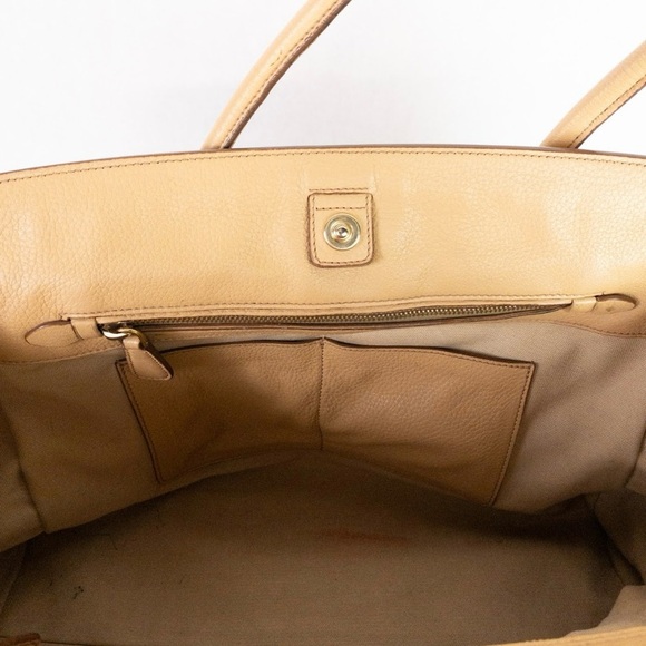 Prada Pebbled vitello daino tote Leather Bag **missing long strap** - Picture 11 of 16